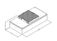Envirco® MAC 10® LEAC2 800 Cubic Feet per Minute (ft³/min) Maximum Air Flowrate Fan Filter Unit - 2