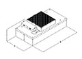 Envirco® MAC 10® LEDC 950 Cubic Feet per Minute (ft³/min) Maximum Air Flow Rate Fan Filter Unit - 2