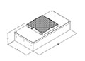 Envirco® MAC 10® LEAC2 800 Cubic Feet per Minute (ft³/min) Maximum Air Flowrate Fan Filter Unit - 2